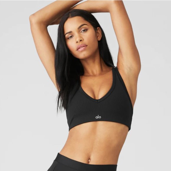 ALO Yoga Other - ALO AIRLIFT RIBBED JUMP START V-NECK BRA